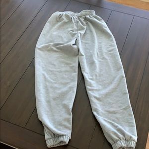 High waisted sweat pants